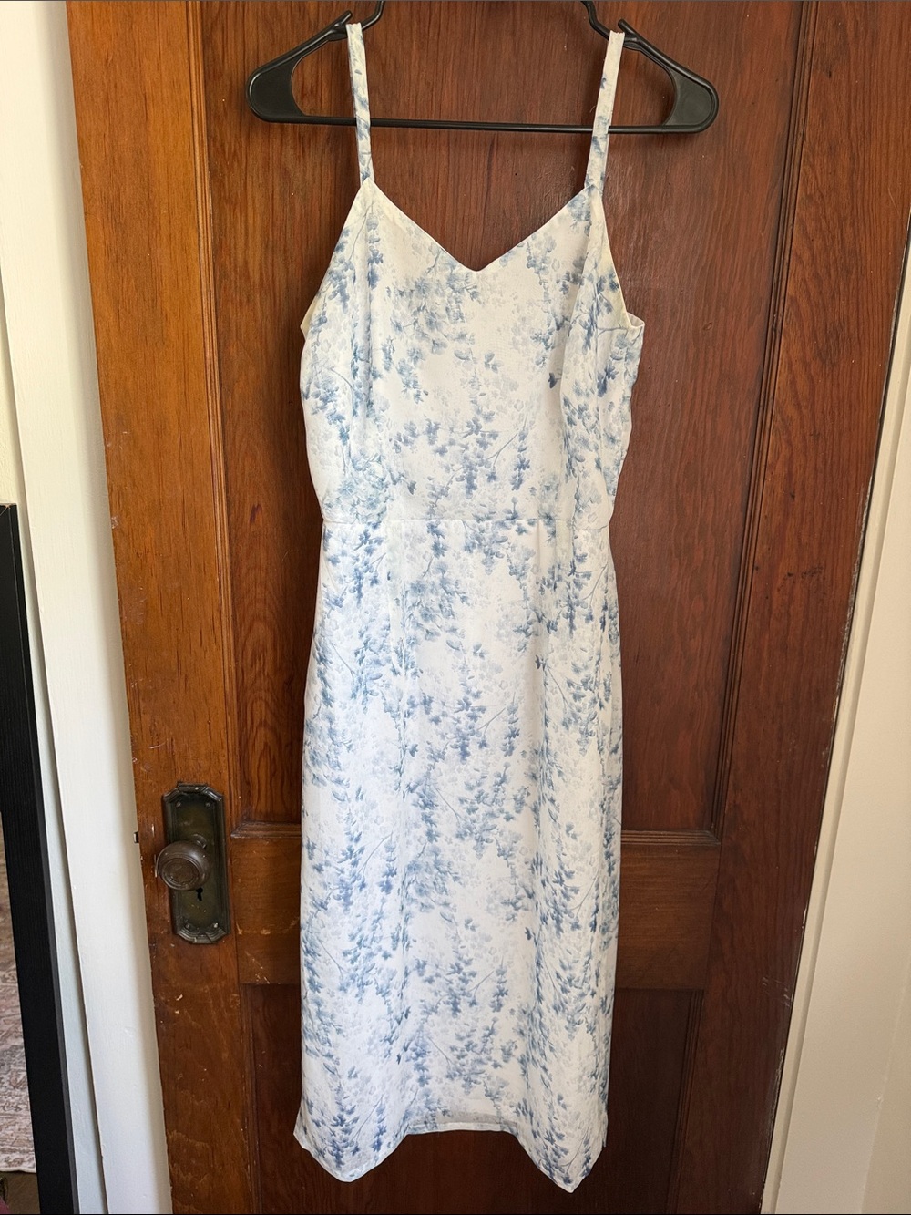 Light Blue Floral Slip Dress